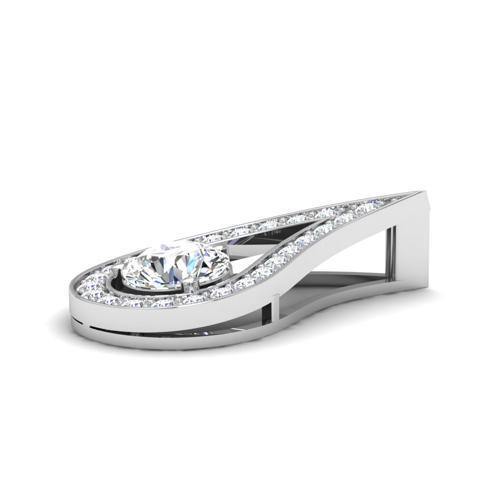 Divya Flame 0.50ct Solitaire Diamond Pendant